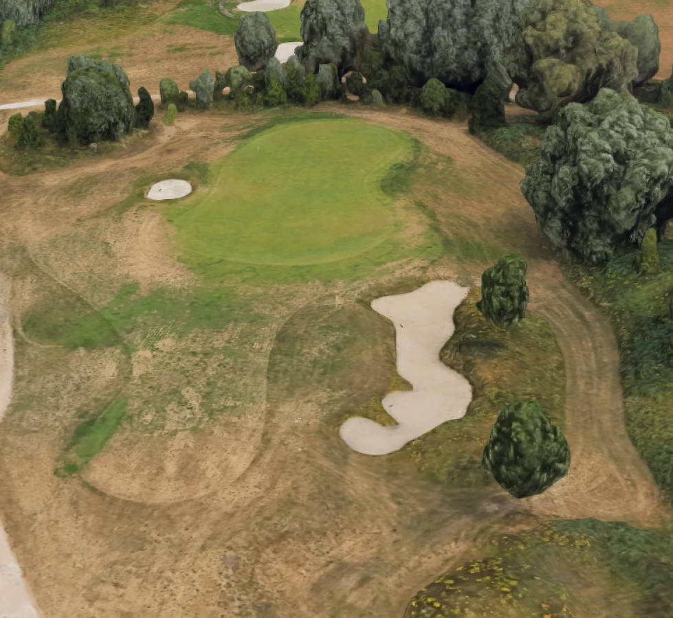 Verbetering van de golfbaan.